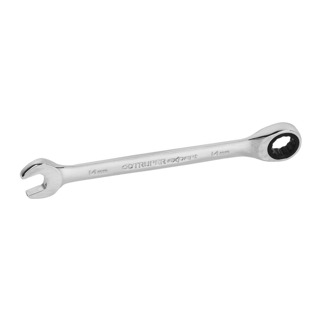 Llave Mixta con Ratchet 14mm x 186mm largo, Expert