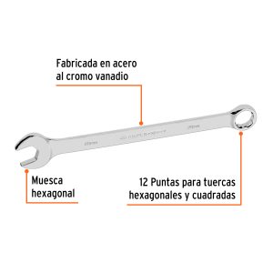 Llave combinada extralarga 28mm x 393mm de largo
