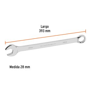 Llave combinada extralarga 28mm x 393mm de largo