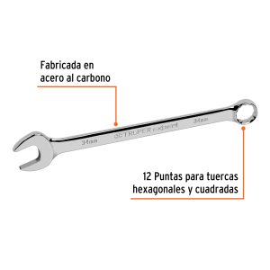 Llave combinada extralarga 34mm x 454mm de largo